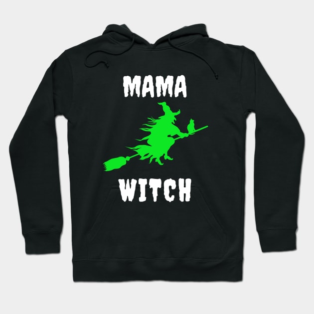 Mama Witch Funny Matching Family Member Group Halloween for Moms Hoodie by PowderShot